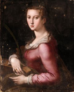 Święta Katarzyna Aleksandryjska autorstwa Agnolo Bronzino