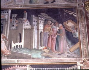 Legenda Świętego Pasa, fragment z Życia Dziewicy z Cappella della Sacra Cintola