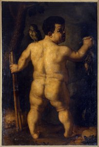 Nano Morgante. Portret jednego z najsłynniejszych krasnoludów na dworze Kosima I Medyceusza (druga połowa XVI wieku). Peinture de Agnolo Allori, zwany Brązem (1503 - 1572) autorstwa Agnolo Bronzino