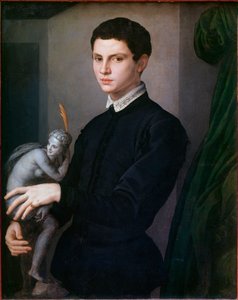 Portret rzeźbiarza. Obraz Angelo Bronzino (1503-1572) autorstwa Agnolo Bronzino