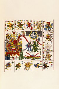 Strona z książki „Antiquities of Mexico: Comprising Facsimilies of Ancient Mexican Paintings and Hieroglyphics”, c. 1830-1848