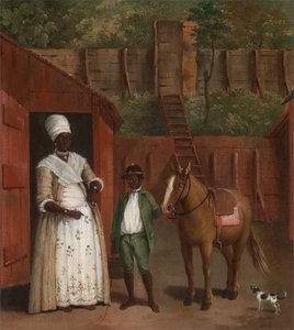 Matka z synem i kucykiem, ca. 1775.