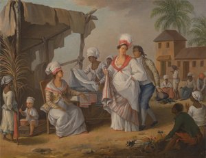 Dzień Targowy, Roseau, Dominika, ok.1780.