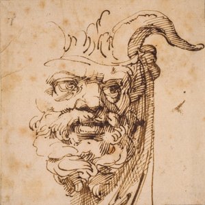 Srebrna Maska, 1570-1602 autorstwa Agostino Carracci