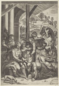 Adoracja Królów autorstwa Agostino Carracci