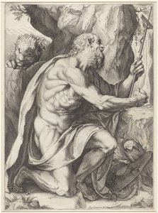 Święty Hieronim autorstwa Agostino Carracci