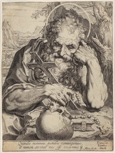 Święty Hieronim autorstwa Agostino Carracci