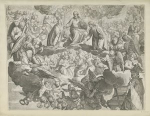 Męczeństwo św. Justyny ​​z Padwy (górna połowa) autorstwa Agostino Carracci