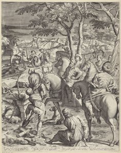 Ukrzyżowanie Chrystusa (prawa część) autorstwa Agostino Carracci