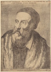 Portret Tycjana autorstwa Agostino Carracci
