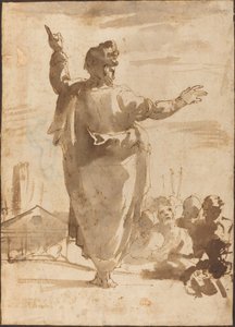 Głoszenie św. Pawła autorstwa Agostino Carracci
