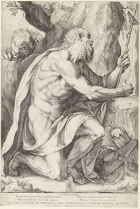 Święty Hieronim autorstwa Agostino Carracci