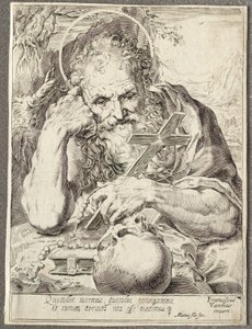 Święty Hieronim autorstwa Agostino Carracci
