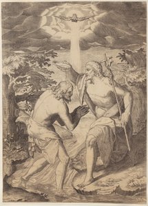 Chrzest Chrystusa autorstwa Agostino Carracci