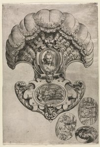 Wachlarz LEventail , c. 1589-1595. autorstwa Agostino Carracci