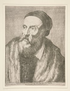 Tiziano Vecelli (Tycjan) autorstwa Agostino Carracci
