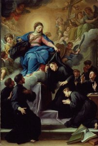 Madonna z Siedmioma Założycielami Zakonu Serwitów, ok. 1728 (olej na płótnie)