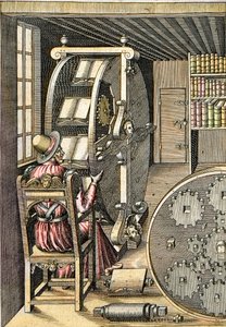 Biurko obrotowe - Z „” Le Diverse et Artifiose Machine” Agostino Ramelli (1531-1608) - Paryż 1588