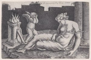 Kleopatra, dat. 1528. autorstwa Agostino Veneziano