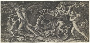 Het karkas Stregozzo autorstwa Agostino Veneziano