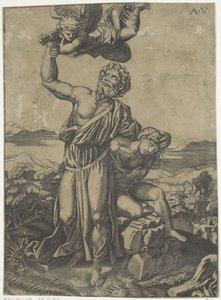 Ofiara Izaaka autorstwa Agostino Veneziano