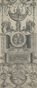 Panel ozdobny, datowany na 1521 rok. autorstwa Agostino Veneziano.