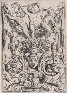 Panel ozdobny, ca. 1514-36. autorstwa Agostino Veneziano