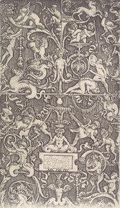 Panel ozdobny, ca. 1514-36. autorstwa Agostino Veneziano