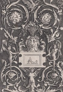 Panel ozdobny, ca. 1514-36. autorstwa Agostino Veneziano