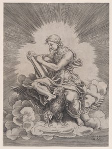 Św. Jan, dat. 1518. autorstwa Agostino Veneziano