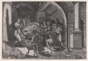 Narodzenia Pańskiego z 1531 roku. autorstwa Agostino Veneziano