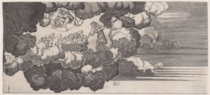 Wiadomość przywieziona na Olimp z 1516 r. autorstwa Agostino Veneziano