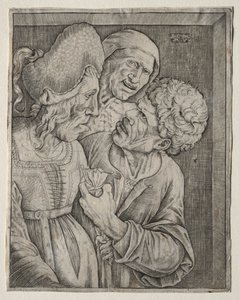 Bogata stara kobieta autorstwa Agostino Veneziano