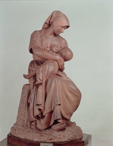 Chłopka karmiąca niemowlę, 1873 (terakota) (szczegóły w 183878)
