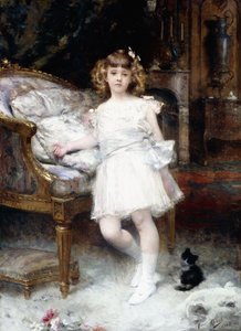 Portret Janine Potin z kotkiem, 1904