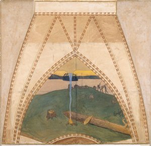 Heidentum und Christentum, Skizze für die Kuppelfresken des finnischen Pavillons auf der Weltausstellung 1900 in Paris