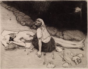 Matka Lemminkäinena autorstwa Akseli Gallen-Kallela