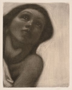 Mezzotinta (temat z fresku „Wiosna” w mauzoleum Juséliusa) autorstwa Akseli Gallen-Kallela