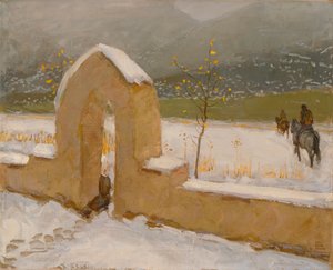 Brama w Taos autorstwa Akseli Gallen-Kallela