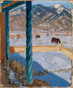 Taos Home in Sunlight autorstwa Akseli Valdemar Gallen-Kallela