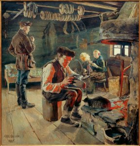 Bauernstube autorstwa Akseli Valdemar Gallen Kallela