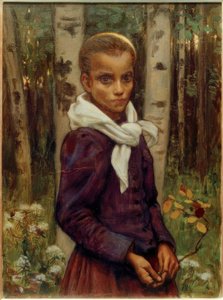dziewczyna autorstwa Akseli Valdemar Gallen Kallela