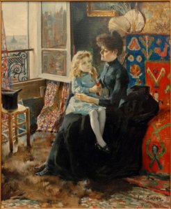matka i dziecko autorstwa Akseli Valdemar Gallen Kallela