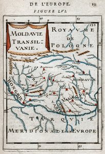 Mapa Rumunii 1683