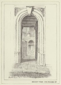 Brooks Yard, Upper Thames Street autorstwa Alan Stapleton