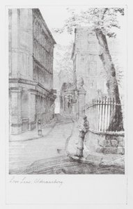 London Lanes: Love Lane, Aldermanbury (litografia) autorstwa Alan Stapleton