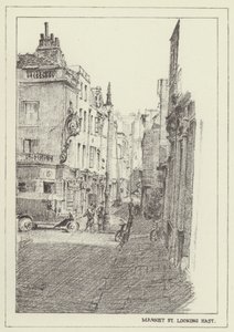 Market Street, patrząc na wschód autorstwa Alan Stapleton