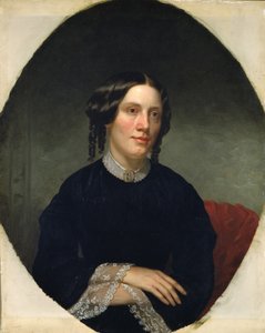 Portret Harriet Beecher Stowe 1811-1896, 1853 autorstwa Alanson Fisher