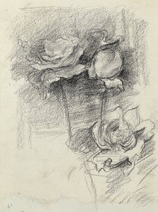 Martwa natura róż w wazonie, ok.1890 autorstwa Albert de Belleroche