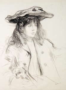 Yvette z psem autorstwa Albert de Belleroche